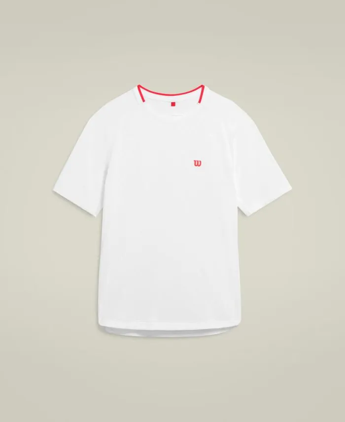 Wilson Tees Men Serve Out Tee 8211 Bright White Wilson Tees Men Serve Out Tee 8211 Bright White