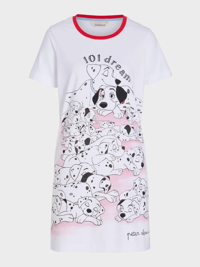 Women 101 Dalmatians Sleep Tee White Peter Alexander Nighties