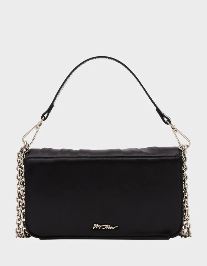 Women 3D BOW FLAP BAG BLACK Black Betsey Johnson