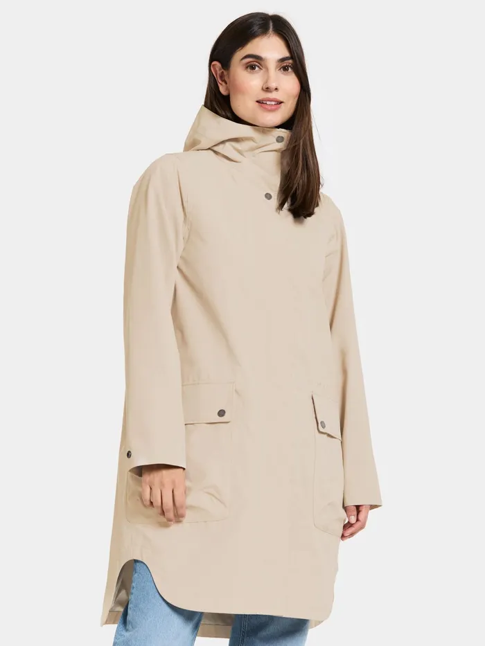 Women Adria Parka Clay Beige Didriksons Spring Jackets