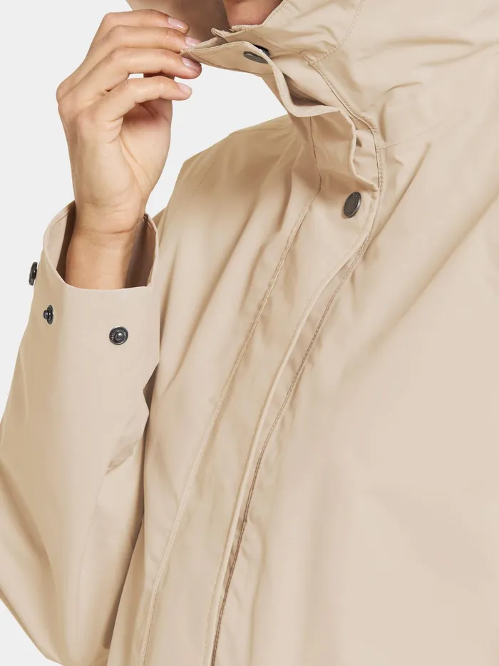 Women Adria Parka Clay Beige Didriksons Spring Jackets