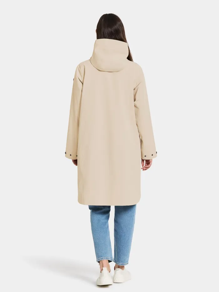 Women Adria Parka Clay Beige Didriksons Spring Jackets