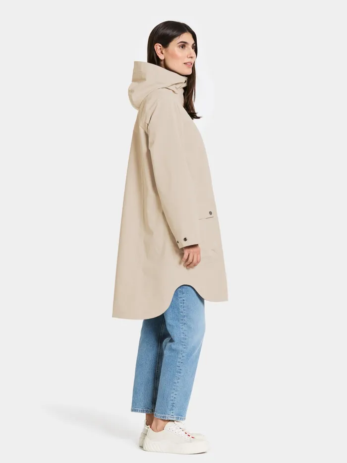 Women Adria Parka Clay Beige Didriksons Spring Jackets