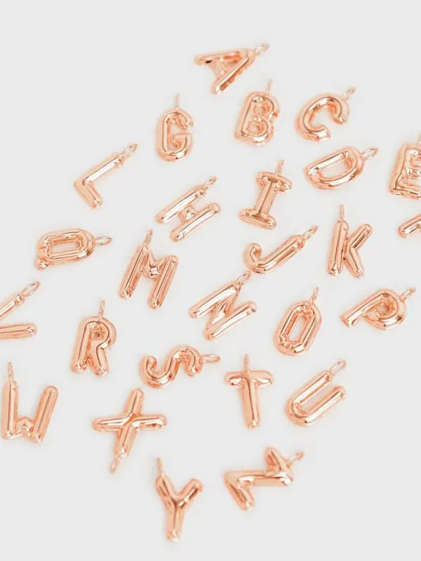 Women Alphabet 039D039 Charm 8211 Rose Gold CHARLES and KEITH Charms
