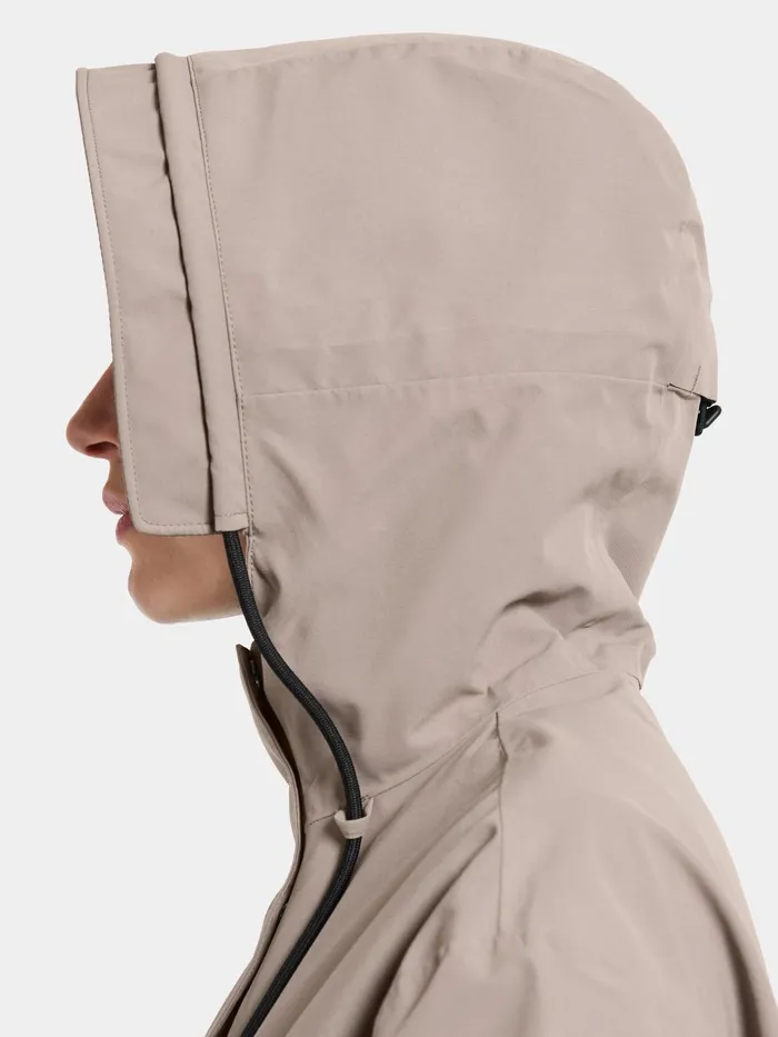 Women Astrid Parka Long Ash Brown Didriksons Spring Jackets