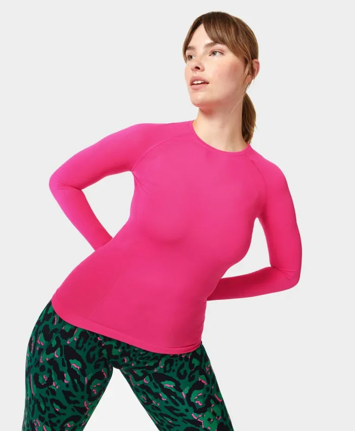 Women Athlete Seamless Gym Long Sleeve Top Punk Pink Sweaty Betty Long Sleeve Tops Women Athlete Seamless Gym Long Sleeve Top Punk Pink Sweaty Betty Long Sleeve Tops
