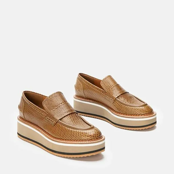 Women BAHATI Snakeeffect Gobi Clergerie Loafers and Moccasins
