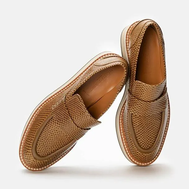 Women BAHATI Snakeeffect Gobi Clergerie Loafers and Moccasins