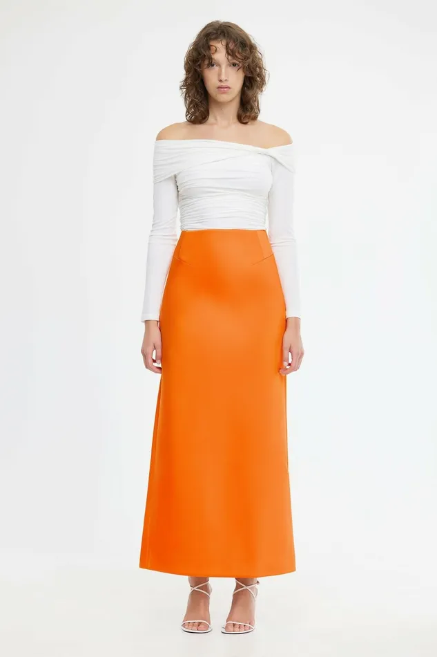 Women BALDERSTONE SKIRT Neon Tangerine Acler Skirts