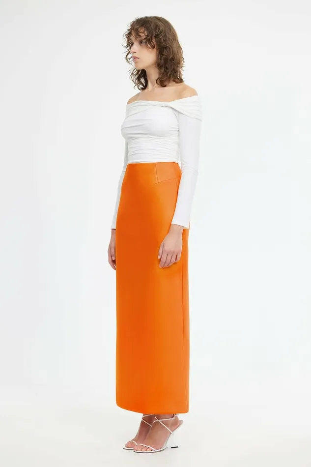 Women BALDERSTONE SKIRT Neon Tangerine Acler Skirts