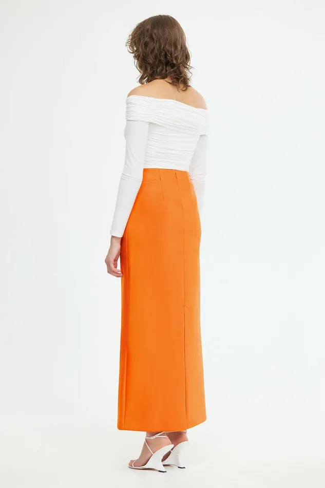Women BALDERSTONE SKIRT Neon Tangerine Acler Skirts