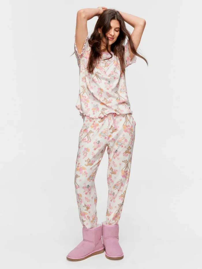 Women Bambi Tapered Leg Pointelle Pj Pant Multi Peter Alexander Pants