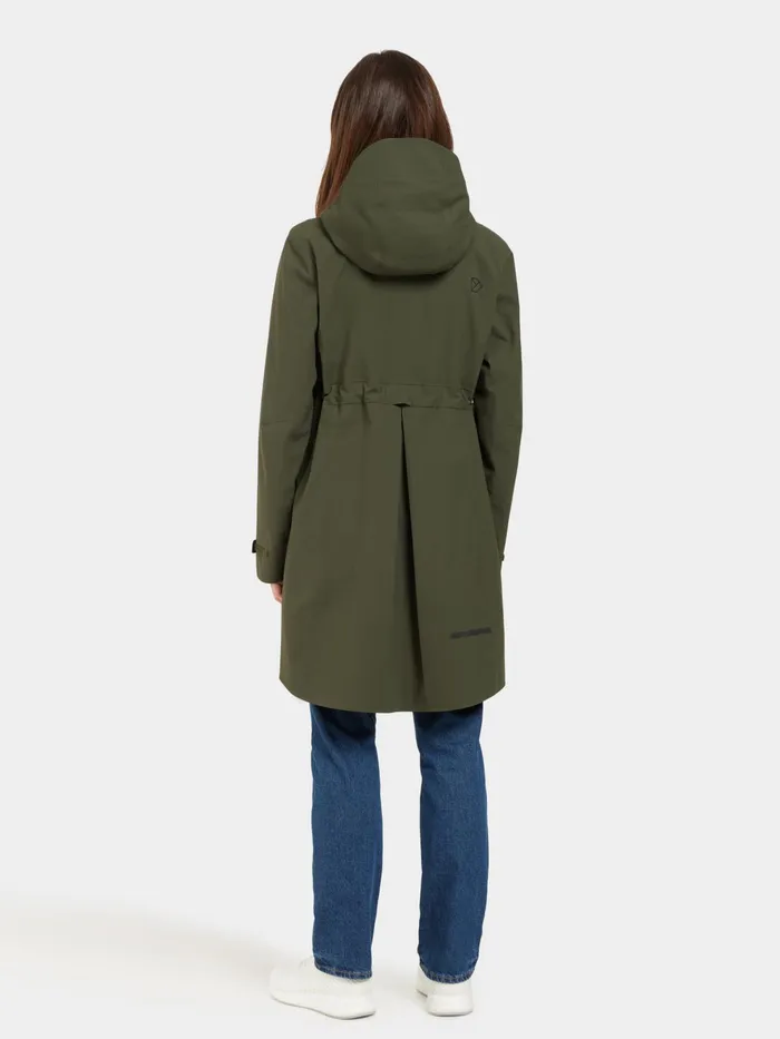 Women Bea Parka Deep Green Didriksons Spring Jackets