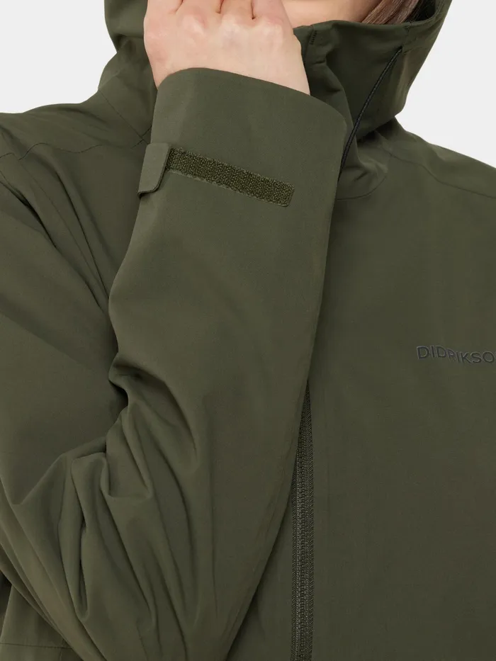 Women Bea Parka Deep Green Didriksons Spring Jackets