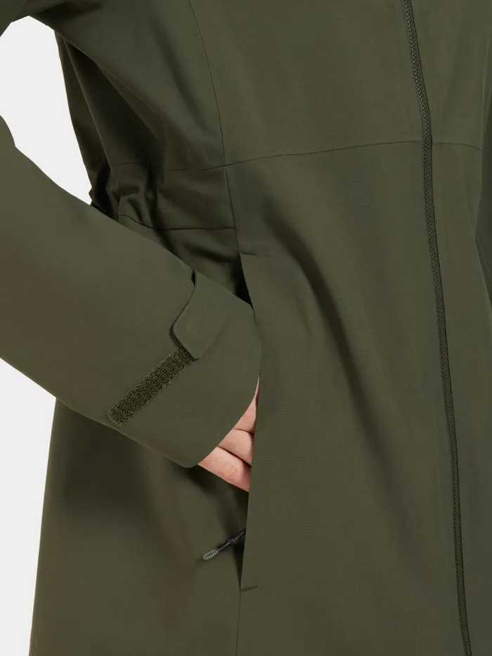Women Bea Parka Deep Green Didriksons Spring Jackets