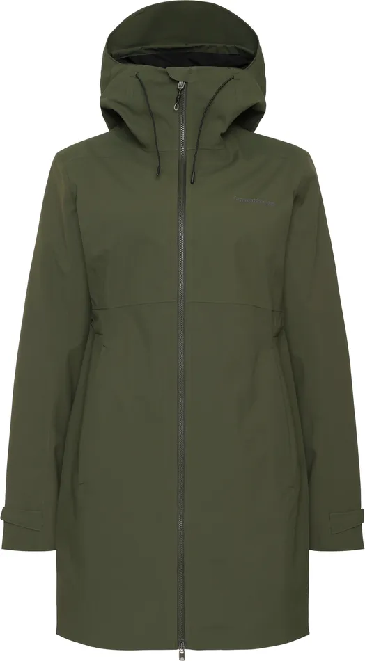 Women Bea Parka Deep Green Didriksons Spring Jackets