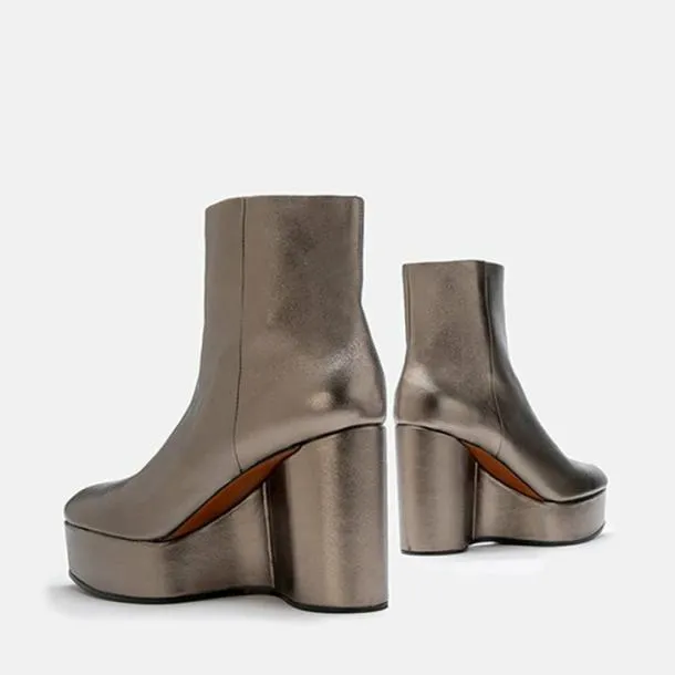 Women BELEN Metallic Gobi Clergerie Ankle Boots