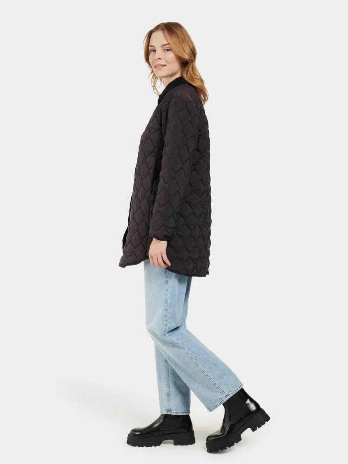 Women Betina Parka Black Didriksons Autumn Jackets