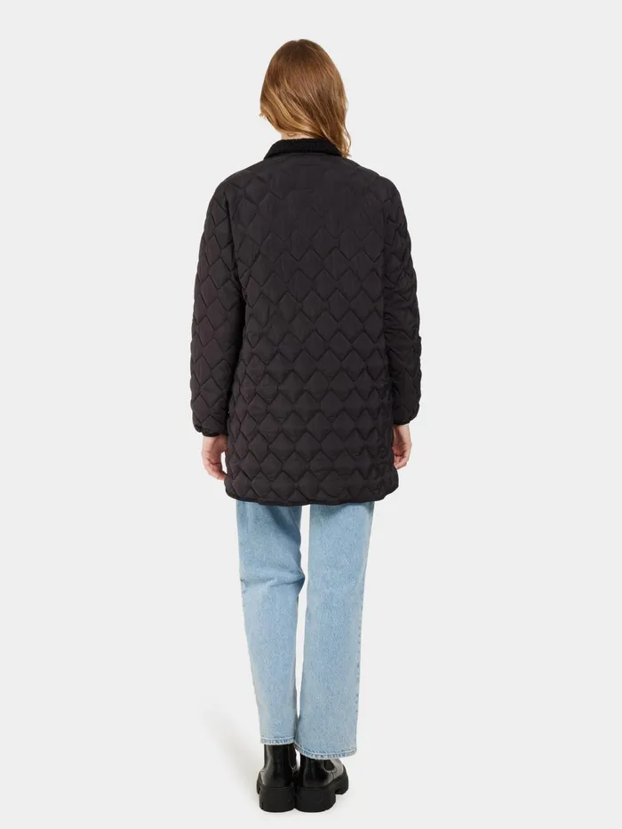 Women Betina Parka Black Didriksons Autumn Jackets
