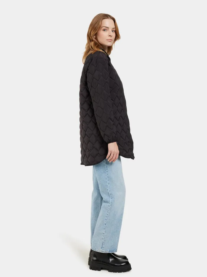 Women Betina Parka Black Didriksons Autumn Jackets