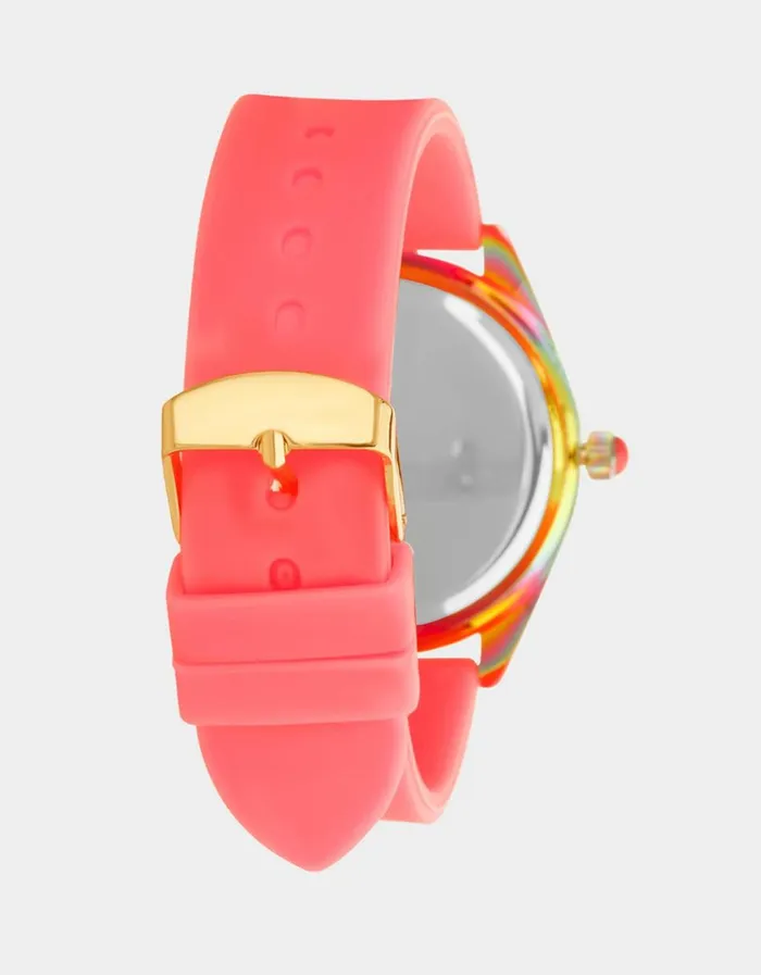 Women BETSEY TIME MULTI EYE WATCH PINK Betsey Johnson