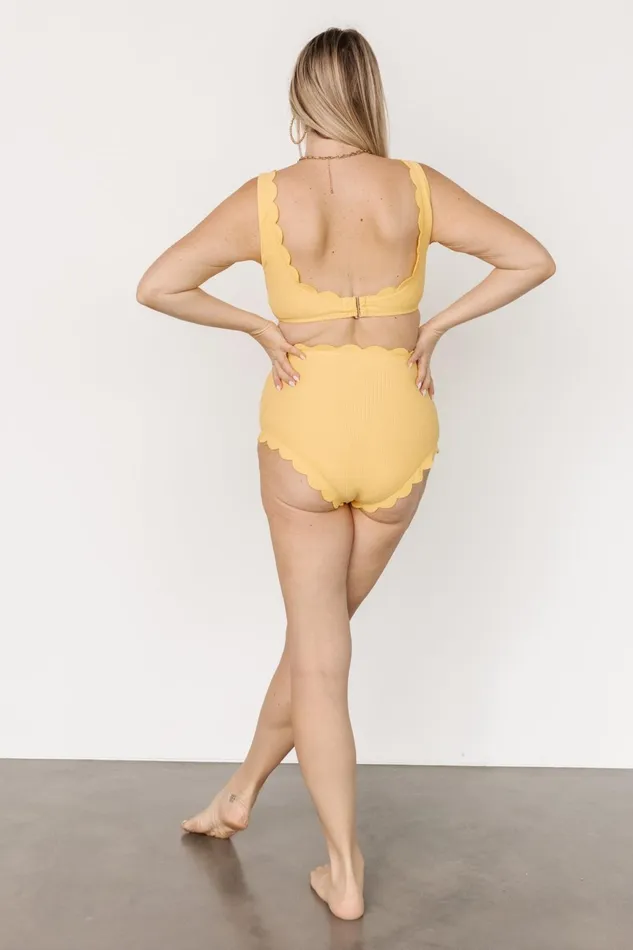 Women Bikini Baltic Born Honolulu Scalloped Bikini Top Yellow Women Bikini Baltic Born Honolulu Scalloped Bikini Top Yellow
