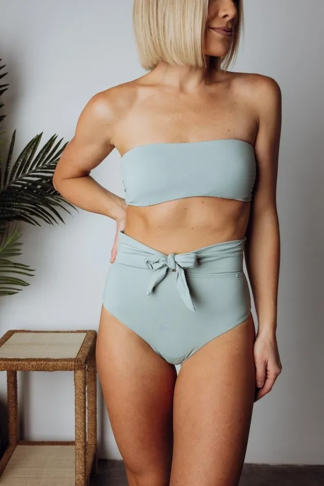 Women Bikini Baltic Born Milos High Waist Bikini Bottom Sage