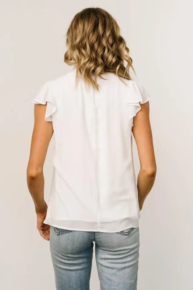 Women Blouses Shirts Baltic Born Leah Mock Neck Top Off White Women Blouses Shirts Baltic Born Leah Mock Neck Top Off White