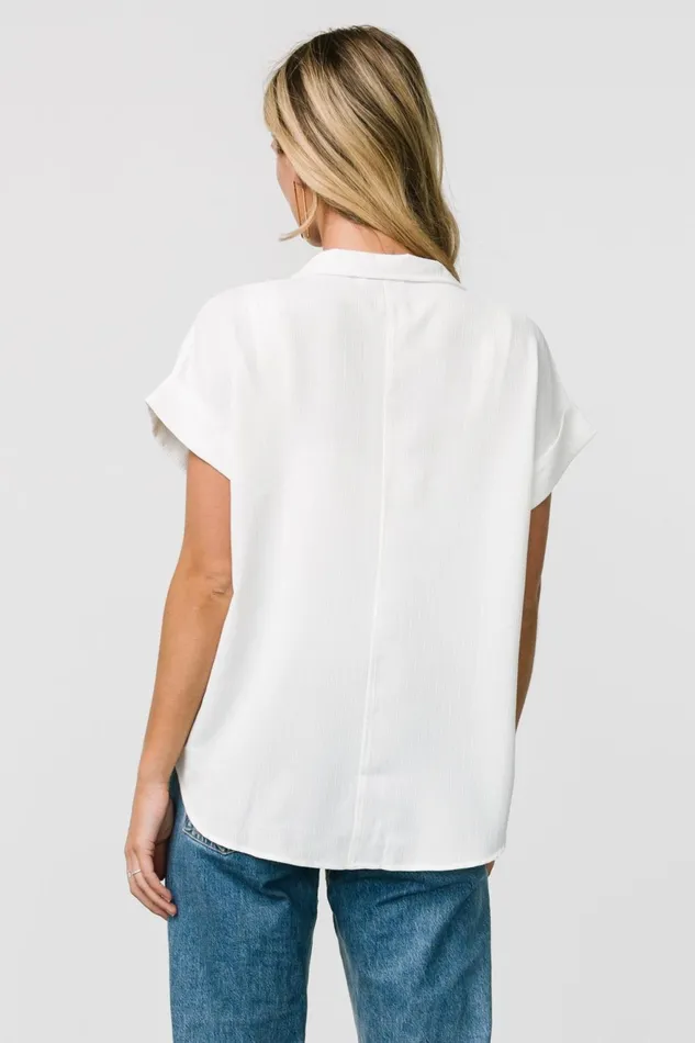 Women Blouses Shirts Baltic Born Shaylee Button Up Top Off White