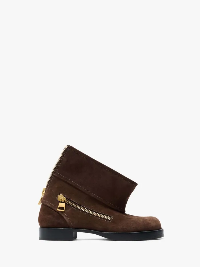 Women Boots JW Anderson BIKER BOOT 8211 LEATHER ANKLE BOOT Brown