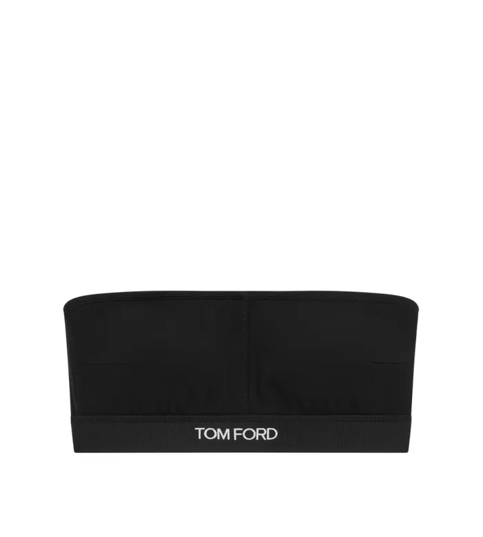 Women Bras Tom Ford Modal Signature Bandeau Black
