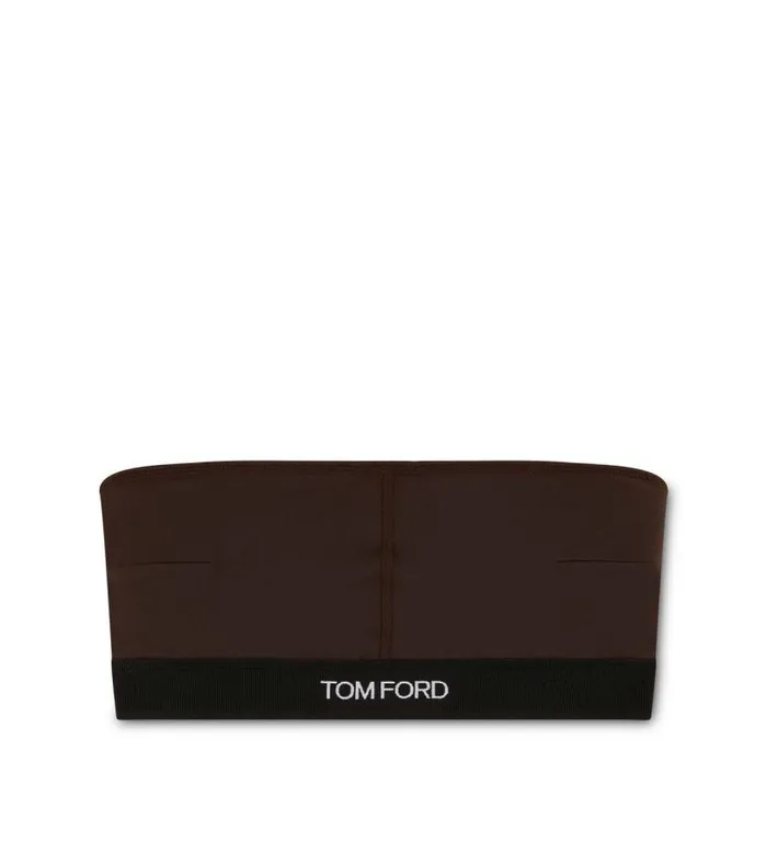 Women Bras Tom Ford Modal Signature Bandeau Dark Chocolate