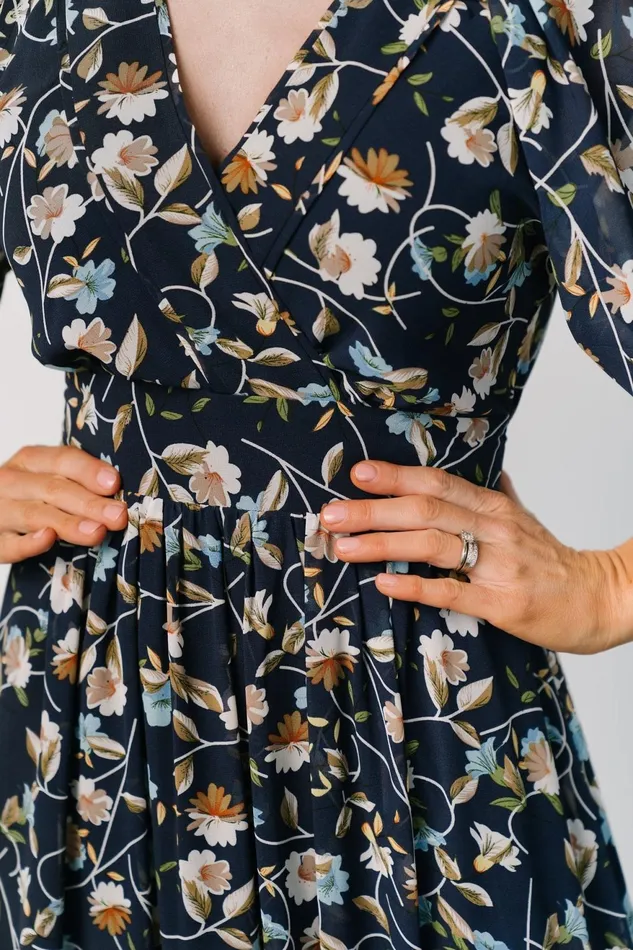 Women Bump Friendly Baltic Born Katherine Maxi Dress Dark Blue Floral Women Bump Friendly Baltic Born Katherine Maxi Dress Dark Blue Floral