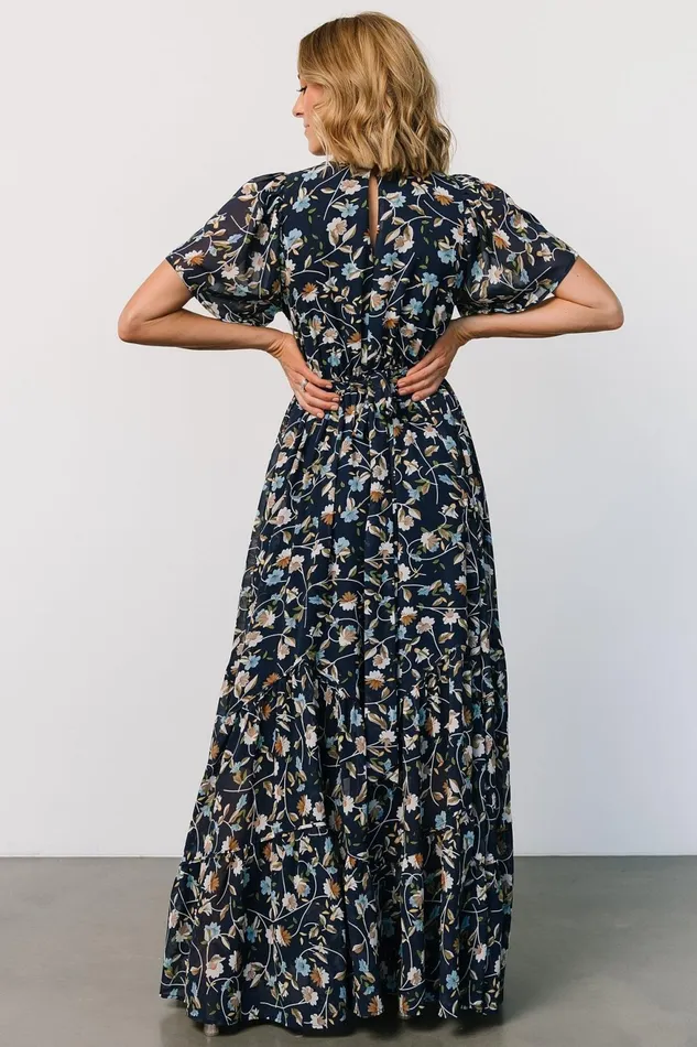 Women Bump Friendly Baltic Born Katherine Maxi Dress Dark Blue Floral Women Bump Friendly Baltic Born Katherine Maxi Dress Dark Blue Floral