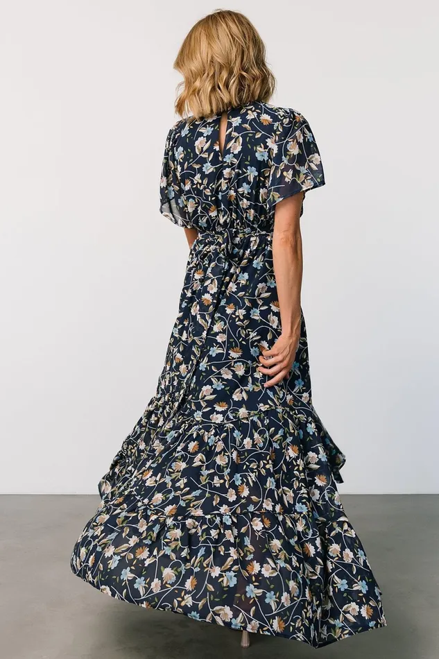 Women Bump Friendly Baltic Born Katherine Maxi Dress Dark Blue Floral Women Bump Friendly Baltic Born Katherine Maxi Dress Dark Blue Floral