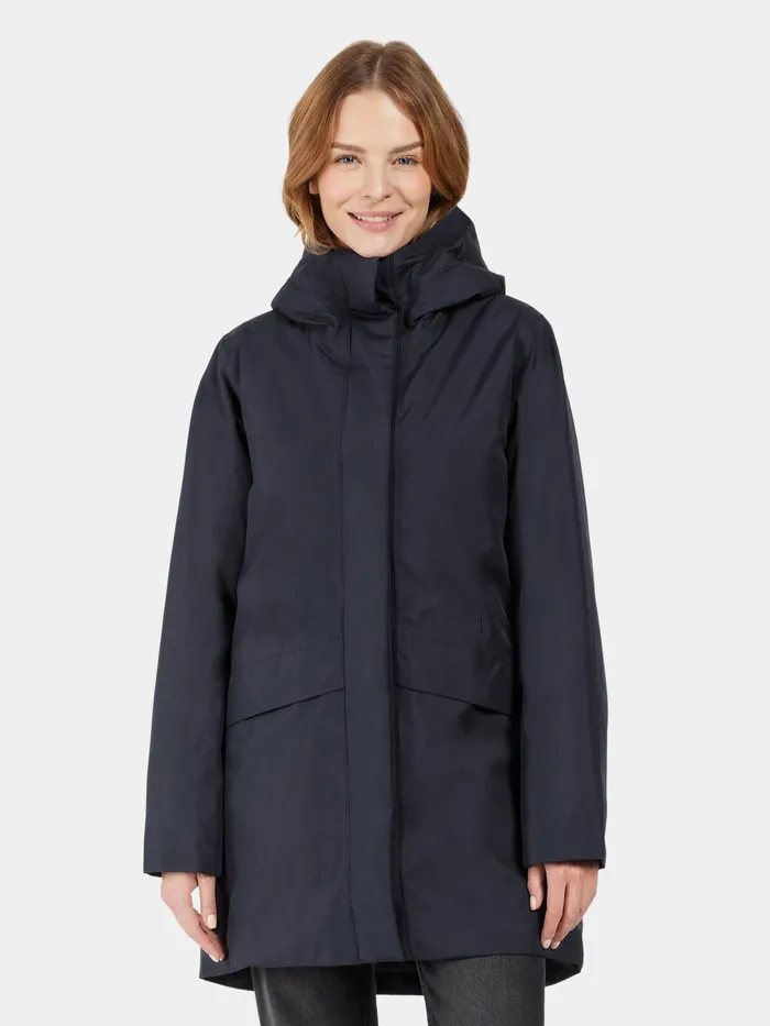 Women Cajsa Parka Dark Night Blue Didriksons Autumn Jackets
