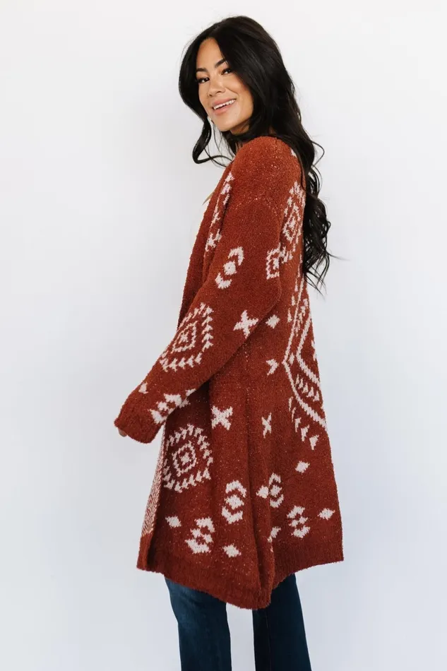 Women Cardigans Baltic Born Missoula Oversized Cardigan Rust Beige