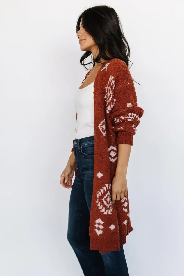 Women Cardigans Baltic Born Missoula Oversized Cardigan Rust Beige