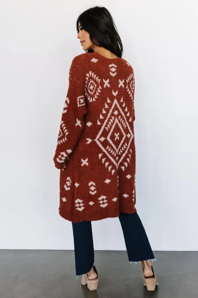 Women Cardigans Baltic Born Missoula Oversized Cardigan Rust Beige