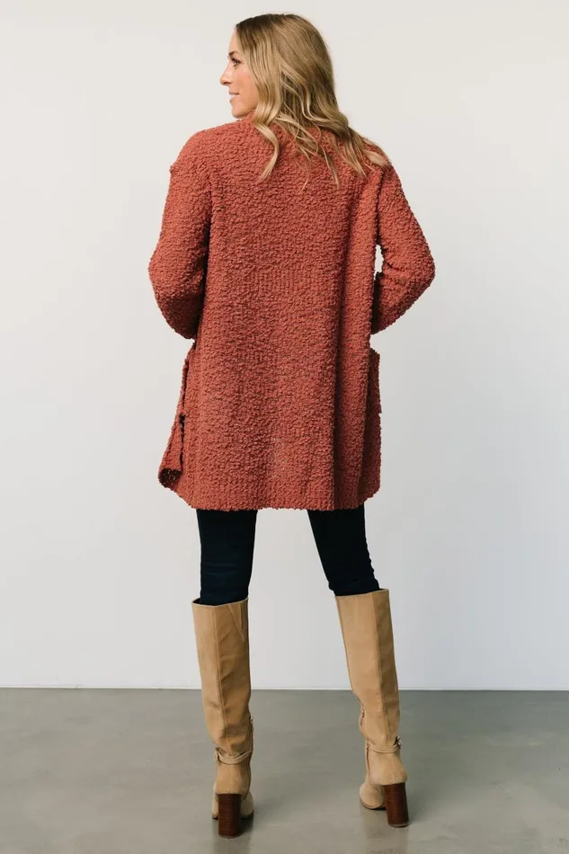 Women Cardigans Baltic Born Oxford Pocket Cardigan Rust Women Cardigans Baltic Born Oxford Pocket Cardigan Rust