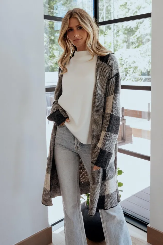 Women Cardigans Baltic Born Toronto Cardigan Black Taupe