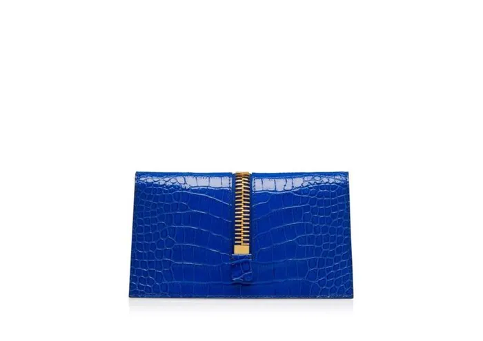 Women Clutches Tom Ford Stamped Croc Leather Jennifer Mini Bag On Chain