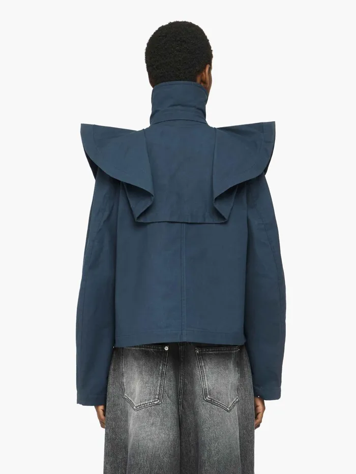 Women Coats and Jackets JW Anderson OVERSIZED COLLAR TRENCH JACKET Light Indigo Women Coats and Jackets JW Anderson OVERSIZED COLLAR TRENCH JACKET Light Indigo