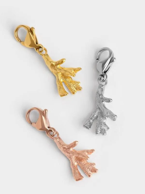 Women Coral Charm 8211 Rose Gold CHARLES and KEITH Charms