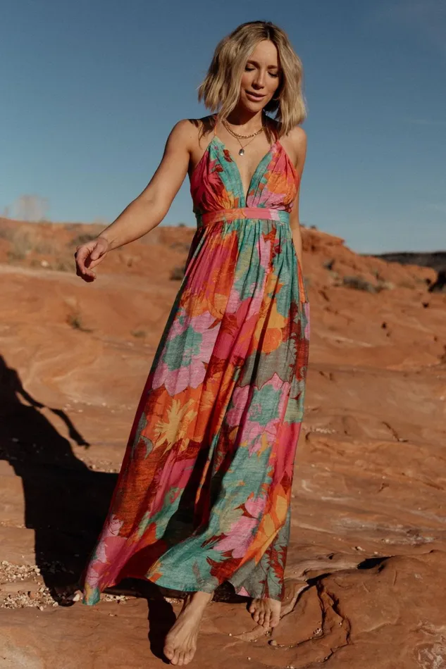 Women Cover Ups Baltic Born Miramar Maxi Dress Multi Print