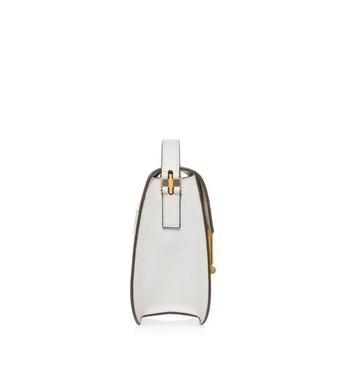Women Cross Body Bags Tom Ford Grain Leather Tara Crossbody Bag Chalk