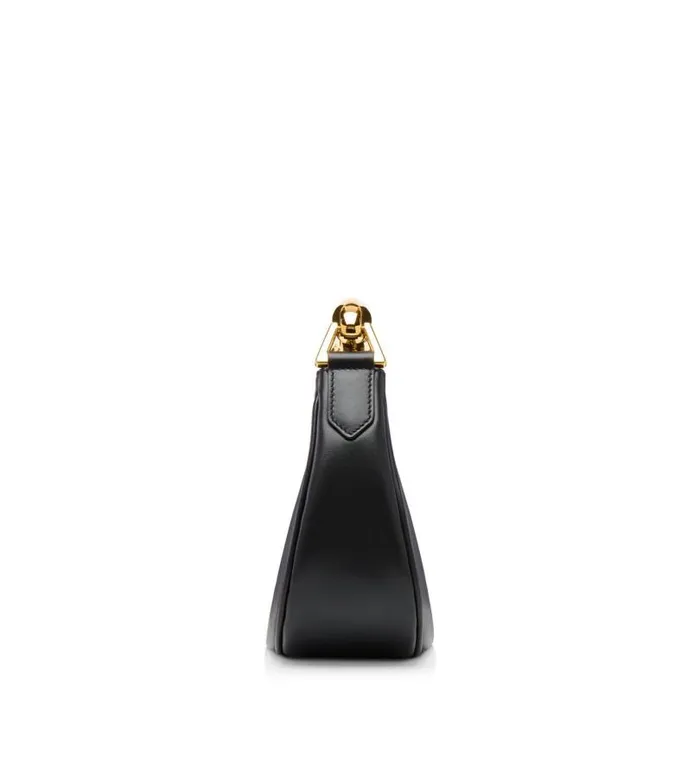 Women Cross Body Bags Tom Ford Leather Bianca Mini Hobo Black Women Cross Body Bags Tom Ford Leather Bianca Mini Hobo Black