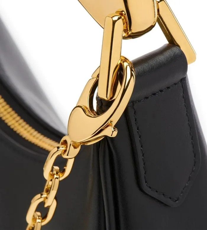 Women Cross Body Bags Tom Ford Leather Bianca Mini Hobo Black Women Cross Body Bags Tom Ford Leather Bianca Mini Hobo Black