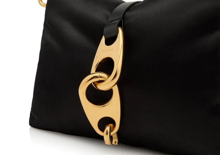 Women Cross Body Bags Tom Ford Satin Pillow Carine Small Crossbody Bag Black Women Cross Body Bags Tom Ford Satin Pillow Carine Small Crossbody Bag Black