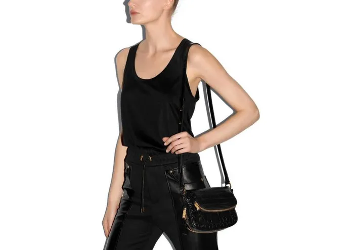 Women Cross Body Bags Tom Ford Shiny Stamped Crocodile Leather Jennifer Mini Bag Black Women Cross Body Bags Tom Ford Shiny Stamped Crocodile Leather Jennifer Mini Bag Black